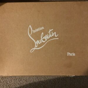 Christian Louboutin Brown Shoe Box with Red Dot